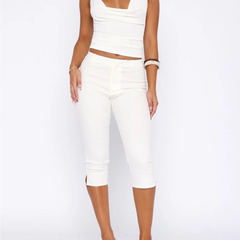 White Fox Boutique White capri Pants